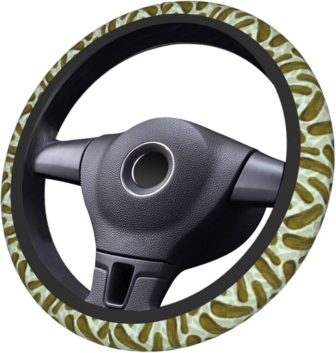 Pickles Steering Wheel Covers Non Slip Neoprene Steering Wheel Protector Cover Universal 15 Inch for Men Women Car Truck