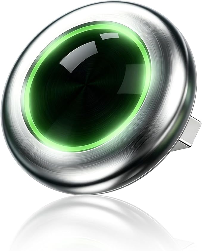 UFO-Shaped Wireless CarPlay Adapter, Plug-and-Play converts Original Wired CarPlay to Wireless. Compatible with iPhone and Android Phones, Equipped with Cool Light Strip, Stable and Durable.