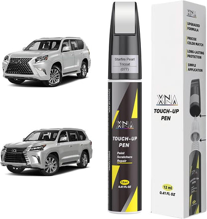 XNA Starfire Pearl Tricoat(077) for Lexus Touch Up Paint, Car Scratch Remover for Nicks and Chips Repair, 2-In-1 Quick & Easy Fix Car Scratch Repair Kit with Exact Color-Matched
