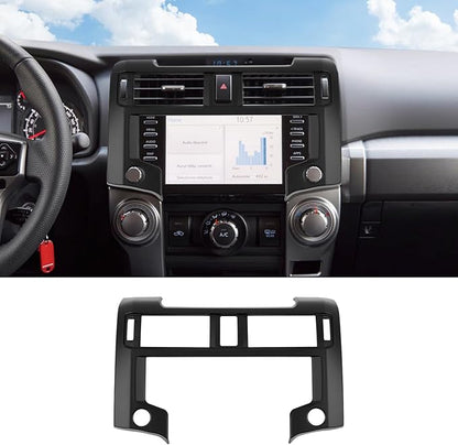 Hoolcar Dashboard Center Console Navigation Trim Panel Decoration GPS Interior Cover Trim Accessories Compatible with 2020-2023 2024+Toyota 4Runner, Matte Black