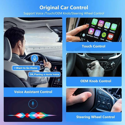 Wireless CarPlay Adapter 2-in-1 for Lexus UX 2019 2020 2021 2022 2023 2024 2025, USB Design Plug and Play Bluetooth Fast Connection Car Accessories,B