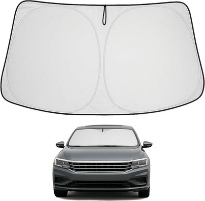 Proadsy 2026 Upgrade Front Windshield Sun Shade Foldable Sunshade Protector Custom Fit 2012-2022 VW Passat Accessories