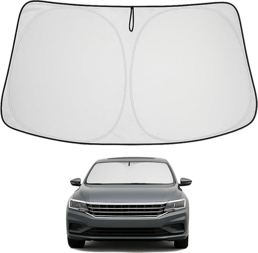 Proadsy 2026 Upgrade Front Windshield Sun Shade Foldable Sunshade Protector Custom Fit 2012-2022 VW Passat Accessories