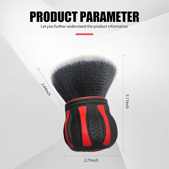 1 PC Car Detail Brush, Car Beauty Tools, Ultra Soft Detailing Brush with Storage Rack, Car Interior Cleaning Brush, for Most Cars (Red), LEEQJS1702RE-1PC