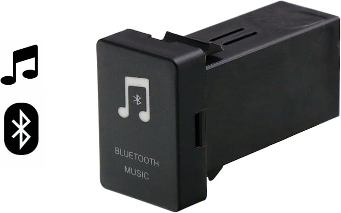 Timloon Car Bluetooth Music Adapter Module Panel Installation AUX Output Use for Toyota,Camry,Corolla,Yaris,RAV4,Reiz,Land Cruiser