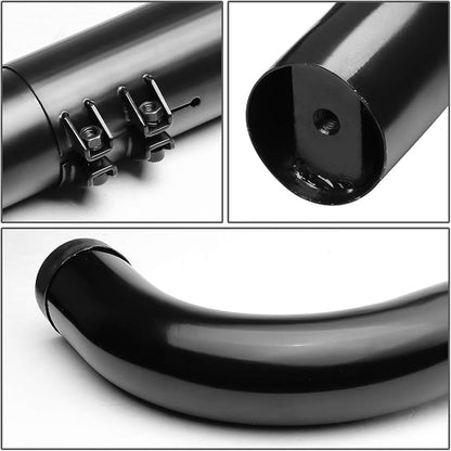 DNA Motoring 3" Running Boards Compatible with 99-11 Sierra Silverado / 02-09 Ram 1500 2500 3500 Extended, Crew Cab, Black Side Step Nerf Bars, STEPB-3-UNI-BK