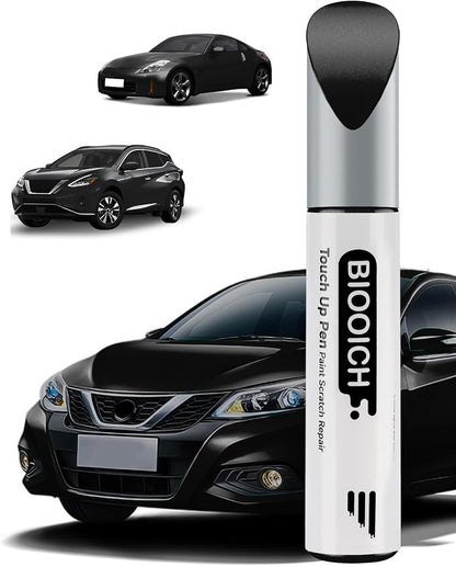 Touch Up Paint Pen Exact Color Match Car Chip and Scratch Repair (for Nissan, Black/Magnetic Black Pearl(G41))