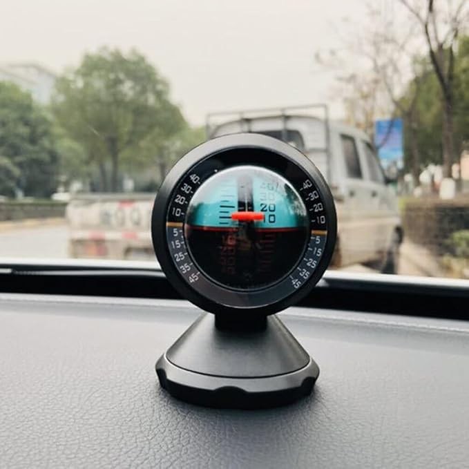 BESPORTBLE Vehicle Inclinometer Multipurpose Slope Car Balance Gauge Easy-to-use Level Meter