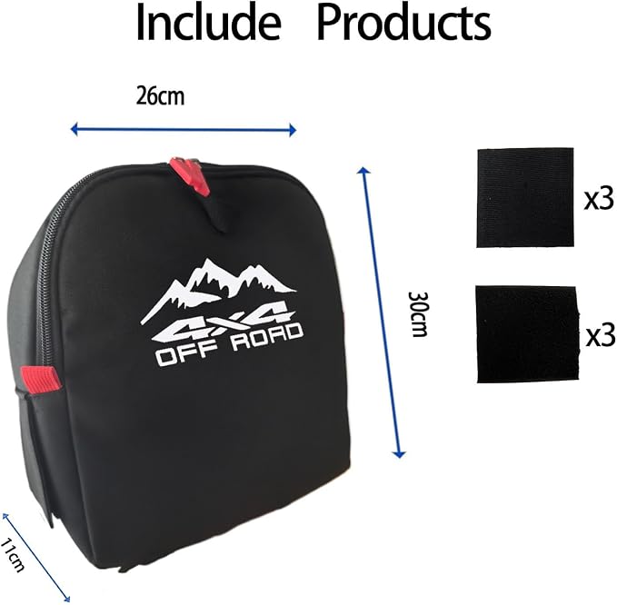 Trunk cubby storage bag Cargo side pocket compatible with Toyota RAV4 2019-2025 backpack organizer car trunk accessories (4x4White)