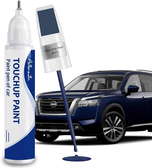 Deep Blue Pearl(RAY) Touch Up Paint for Nissan-Exact Match–Chips and Nicks Car Paint Scratch Repair Kit Automotive Paint Pen for 370Z/Altima/Armada/Cube/Frontier/GT-R/Juke/Leaf/Maxima/Murano/NV/Rogue