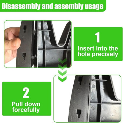 YoRise Car Trunk Organizer Blocks, Multipurpose Auto Cargo Storage Divider for Felt Carpet, Universal Vehicle Interior Items Mounted Bracket for Cars, SUVs, Trucks(1Set)