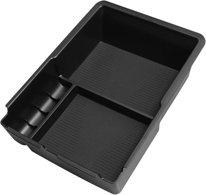 smabee Center Console Organizer Compatible with Kia Sorento 2021-2025 2026 Armrest Storage Box ABS Storage Tray Interior Car Accessories Black