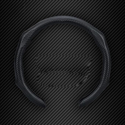 Quick Install Sporty Carbon Fiber Pattern Steering Wheel Cover Universal fit 14½ to 15 inches Car Sendan Coupe SUV Pickup 14.5 to 15
