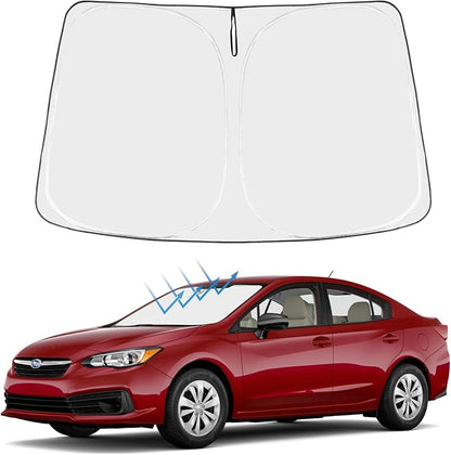 Proadsy Windshield Sunshade for Subaru Impreza 2015-2025 2026 Custom Fit WRX Sedan, Base, Premium, Limited, STI, STI Limited, Foldable Shade Sun Visor Protector Blocks UV Rays Keep Car Cooler