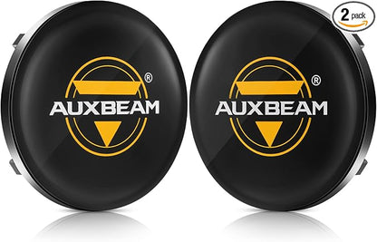 Auxbeam C4 Series 4 Inch Light Covers, 2PCS LED Round Black Plastic Protective Light Covers, Snap-On Design Waterproof and Scratch-Resistant Covers, Pack of 2
