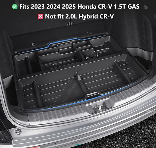 Trunk Custom-Fit Organizer for 2023-2026 Honda CR-V, SUV Insert Cargo Rear Hatch Storage Box for CRV EX LX EX-L Touring Turbo Plus Sport Accessories