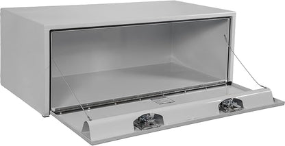 Buyers Products 1708410 White Steel Underbody Truck Tool Box, 18 x 24 x 48, Made in USA, 14 Ga Steel, Locking Stainless Latch, Weather-Resistant, Powder-Coated, Secure Storage for Work Trucks