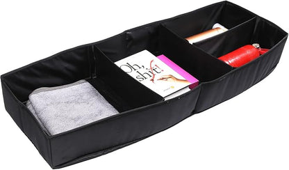 Trunk Organizer Compatible with Honda Pilot 2016-2022, Portable Foldable Large Capacity Cargo Storage Box with 4 Compartments, Oxford Cloth Material