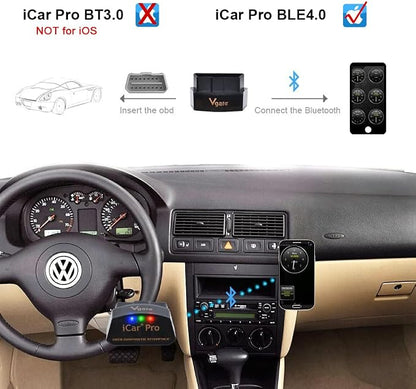 Vgate iCar Pro Bluetooth 3.0 OBD2 Scanner | Android Only – Not for iOS – Check Engine Light