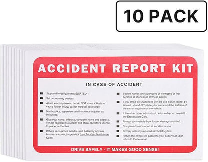 Vehicle Accident Report Kit in Envelope 10 Pack, Helps Drivers Collect, Organize & Report Vehicle Accident Information, J. J. Keller & Associates, Inc.