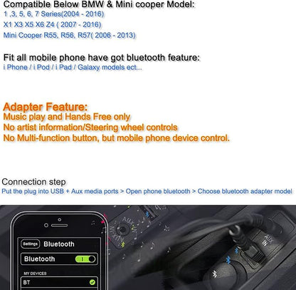 Music Adapter Compatible with Car Apple Android Phone Music AMI Interface Cable Capable Devices