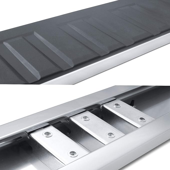 COMNOVA 6 Inches Running Boards& Steps Nerf Bars Compatible with 2019-2026 Chevy Silverado 1500, 2020-2026 Silverado/Sierra 2500/3500HD Crew Cab,Running Boards for Silverado, Stainless Steel Slider