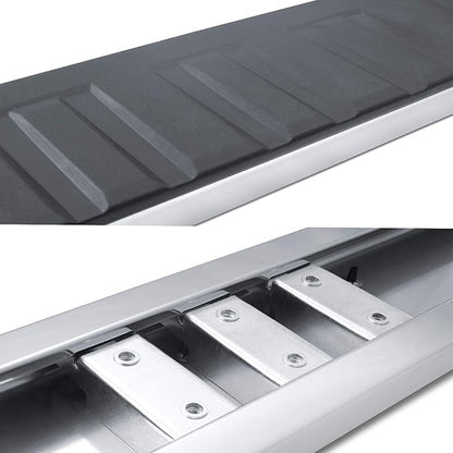 COMNOVA 6 Inches Running Boards& Steps Nerf Bars Compatible with 2019-2026 Chevy Silverado 1500, 2020-2026 Silverado/Sierra 2500/3500HD Crew Cab,Running Boards for Silverado, Stainless Steel Slider
