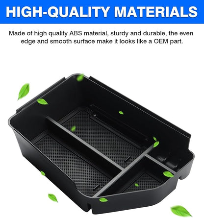 Autorder Center Console Organizer for 2022 2023 2024 2025 Kia EV6 Accessories Armrest Storage Box Secondary Insert Tray with Anti-slip Mat