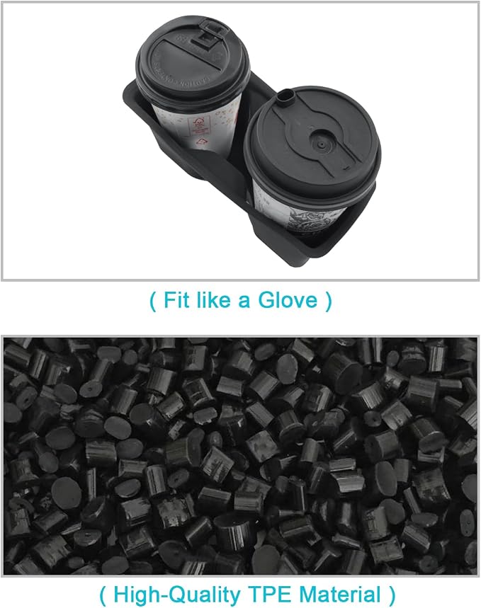 CDEFG 2PCS for 2024 2025 2026 Toyota Grand Highlander Center Console Organizer Middle Console Storage Cup Holders for 2025 2026 Toyota Grand Highlander Hybrid Accessories
