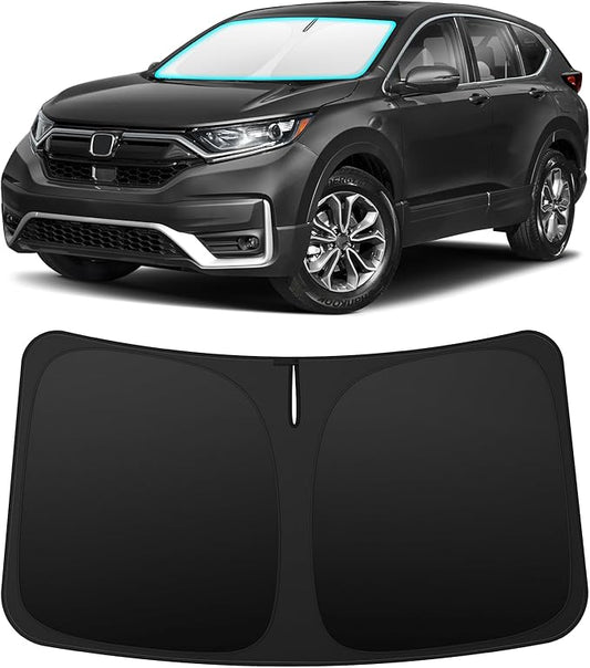 INSAUTO Custom Fit Windshield Sun Shade Accessories for Honda CRV CR-V 2017-2022, Foldable Front Window Sunshade, UV & Heat Reflector, Keeps Interior Cool, Includes Storage Bag