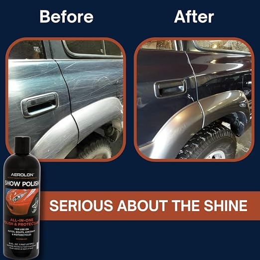 Show Polish: High Gloss Polish and Base Coat Sealer, Liquid Car Wax Shine with Polymer Paint Sealant Protection, Base Coat Sealant, All-in-One Polish and Protectant - 1 Gallon