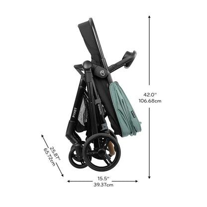 Pivot NXT Travel System with Litemax NXT Infant Car Seat Pacific Green