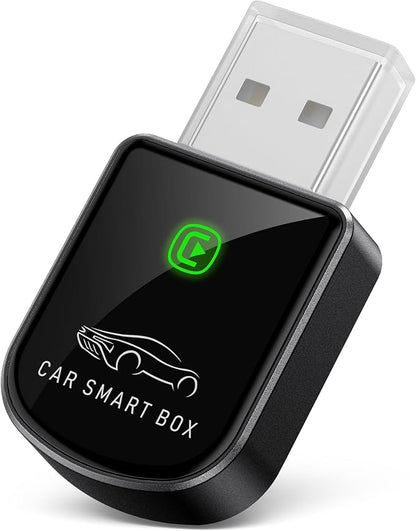 Wireless Carplay Adapter for iPhone Latest Upgrade, Tiny Bluetooth Dongle Convert Wired to Wireless for Apple Car Play Plug & Play, Zero-Lag Auto-Connect GPS Works with 2016+ Cars (Black)