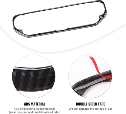RT-TCZ Air Conditioning Dashboard Center Console Control Trim Panel Cover Interior Accessories Decoration Trim Kit for 2018-2022 Jeep Wrangler JL JLU & Jeep Gladiator JT (Carbon Fiber Grain)