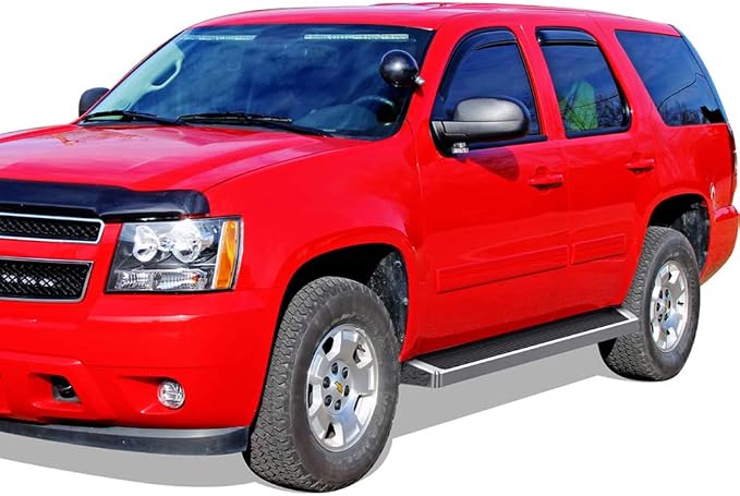 APS Running Boards (Nerf Bars Side Steps) Compatible with Chevy Tahoe 2007-2020 & GMC Yukon 2005-2020 4-Door (Exclude Z71 Hybrid Yukon XL) (Silver Running Board)
