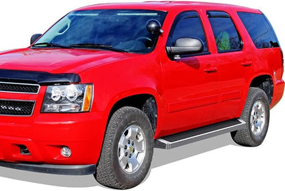 APS Running Boards (Nerf Bars Side Steps) Compatible with Chevy Tahoe 2007-2020 & GMC Yukon 2005-2020 4-Door (Exclude Z71 Hybrid Yukon XL) (Silver Running Board)