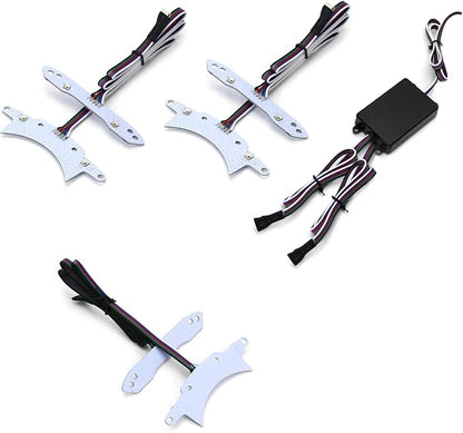 iJDMTOY RGBW Multicolor LED Circuit Board Ambient Lighting Kit Compatible with Dodge 2015-2023 Challenger, Control_By_Smartphone