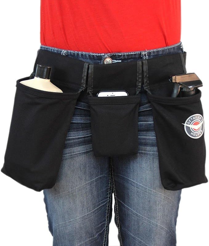 Detailer's Helper - The Ultimate Auto Detailing Tool Belt - Keep Your Auto Detailing Supplies Organized in Perfectly Sized Bags