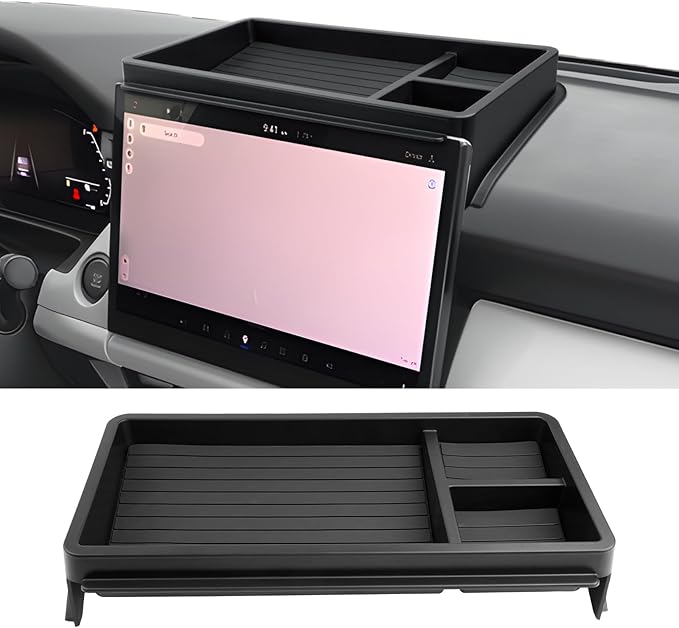 CDEFG Dashboard Storage Tray for 2026 Mazda CX5 12.9" Screen, for 2026+ Mazda CX-5 (S/Select/Preferred/Premium) Accessories Behind-Screen Dash Organizer Storage Box (Not for Premium Plus)