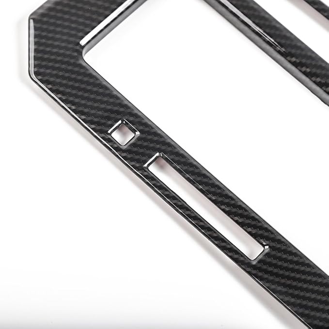 Voodonala Carbon Fiber Grain Cab Gear Shift and Cup Holder Trim Sheet Kit Interior Accessories for Ford F150 2016 2017 2018 2019 2020 (NOT FIT 21+)