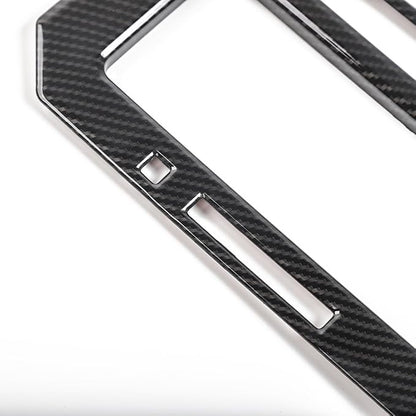 Voodonala Carbon Fiber Grain Cab Gear Shift and Cup Holder Trim Sheet Kit Interior Accessories for Ford F150 2016 2017 2018 2019 2020 (NOT FIT 21+)