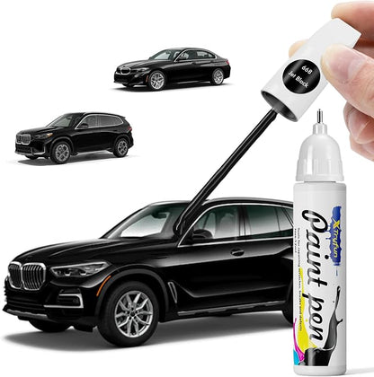 668 Jet Black Touch Up Paint Compatible with BMW, DIY Car Paint Scratch Repair, Quick & Easy Fix Automotive Scratch Repair for X3/X4/X5/X6/X7/4 5 6 7 8 Series/i7/Z4/M3/M5/M8