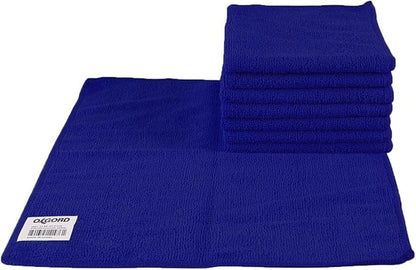 OxGord Microfiber Cleaning Cloth - 32 Pack of Thick, Lint-Free Soft Towels Best for Car Wash, Home Multi-Use, Kitchen Counter & Eye-Glasses Etc. Re-Washable Micro Fiber Rags Household Cleaner Supplies