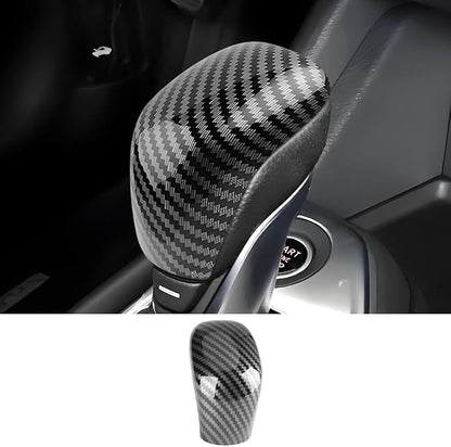 Car Center Console Gear Shift Knob Trim Cover for Nissan Altima 2019 2020 2021 2022 2023 2024 2025 2026 Auto Interior Decorations Accessories Central Control Shifters Stick Carbon Fiber Style