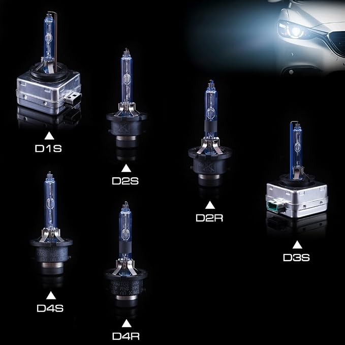 DMEX D1S HID Headlight Bulbs 4300K Warm White Xenon 35W 66144 66140 85140 85415 Replacement - Pack of 2 (Not fit Halogen Headlamp)