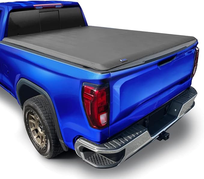 Tyger Auto T1 Soft Roll Up Truck Bed Tonneau Cover Compatible with 2007-2013 Chevy Silverado / GMC Sierra 1500; 2007-2014 2500 HD 3500 HD | Fleetside 6'6" Bed (78") | TG-BC1C9004 , Black