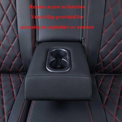 EKR CRV Seat Covers Custom Fit for Honda CRV 2017 2018 2019 2020 2021 2022,Leather Car Seat Cover Full Set for Trucks SUV,Waterproof Car Seat Cushion,Faux Leather (Black with Red Piping)
