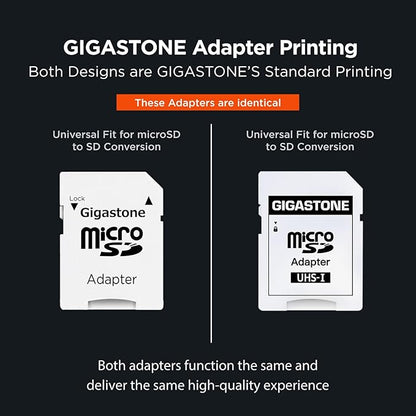 GIGASTONE 1TB Micro SD Card 2-Pack, A1 V30 4K Video Recording, Surveillance, Security Camera, Action Camera, Drone, 140MB/s MicroSDXC Memory Card UHS-I V30 Class 10
