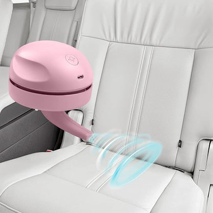 prowithlin Portable Desktop Vacuum Cleaner, USB Charging, Pink, Best for Cleaning Dust, Crumbs, Piano, Computer, Car etc.