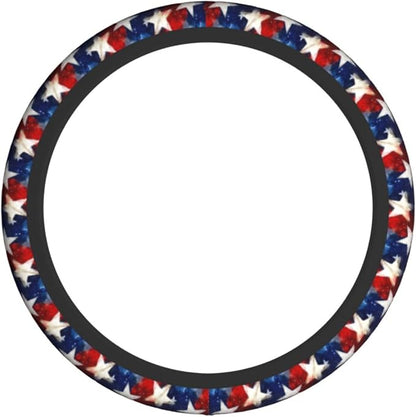 4th of July Steering Wheel Covers Non Slip Neoprene Universal 15 Inch Steering Wheel Protector Car Cover for Men Women